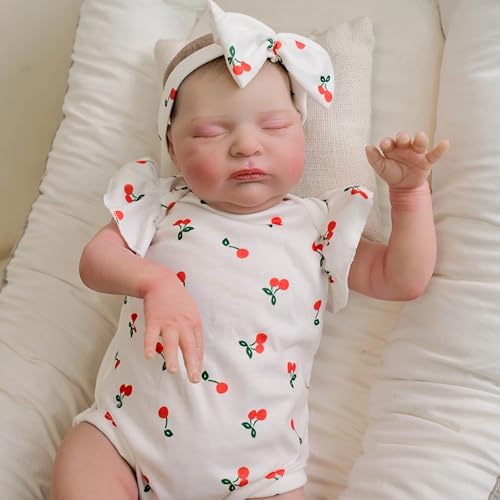 Enjoy with Love Neue 19-Zoll Neugeborene Baby Puppe Laura Reborn Realistische 3D Haut Handgemalte Detailmerkmale Sichtbare Adern Sammelgröße von Enjoy with Love