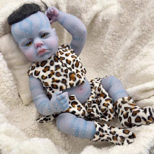 Enjoy with Love Neue 19inch Handgemachte hochwertige detaillierte Malerei Fee Avatar Loulou Erwachen Lebensechte echte Ganzkörper kleine Puppe niedliches handliches Baby (Boy) von Enjoy with Love