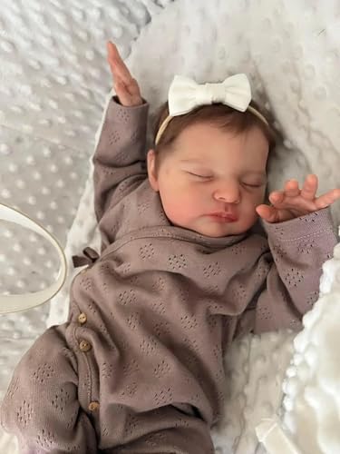 Enjoy with Love Neue 19inch Neugeborene Babygröße bereits beendet Reborn Babypuppe Laura 3D Haut Hand detailliert gemalte Haut sichtbare Venen Enjoy with Love Neue 19inch Neugeborene Babygröße bereits beendet Reborn Babypuppe Laura 3D Haut Hand detailliert gemalte Haut sichtbare Venen von Enjoy with Love