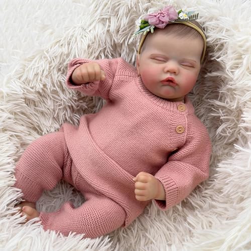 Enjoy with Love Neue 19inch Reborn Baby Puppe Quinbee Neugeborenes Baby Größe Echtes Bild handgefertigte 3D Haut gemalt Haar sichtbare Venen Enjoy with Love Neue 19inch Reborn Baby Puppe Quinbee Neugeborenes Baby Größe Echtes Bild handgefertigte 3D Haut gemalt Haar sichtbare Venen von Enjoy with Love