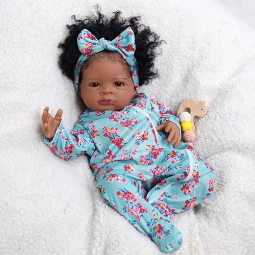 Enjoy with Love Neue 19inch Reborn Baby Puppe lebenswerte Lanny dunkle Haut Kuschelweiche Körper Hand Male Sammelkunst Enjoy with Love Neue 19inch Reborn Baby Puppe lebenswerte Lanny dunkle Haut Kuschelweiche Körper Hand Male Sammelkunst von Enjoy with Love