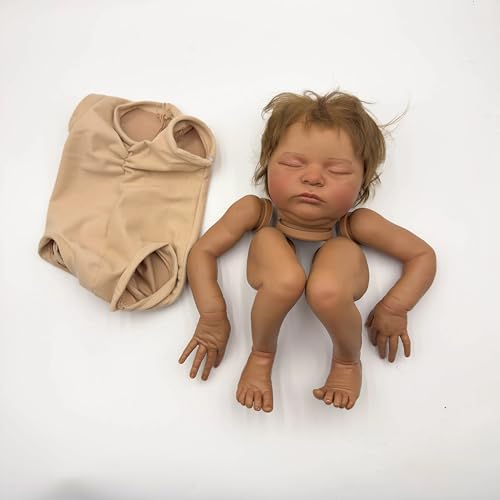 Enjoy with Love Neue 19inch Reborn Puppe Kit Dunkelbraun Haut Laura lackierte Puppe Kit Unfinished Puppe Teile mit Hand Wurzelhaar Lebensechte Puppe Enjoy with Love Neue 19inch Reborn Puppe Kit Dunkelbraun Haut Laura lackierte Puppe Kit Unfinished Puppe Teile mit Hand Wurzelhaar Lebensechte Puppe von Enjoy with Love