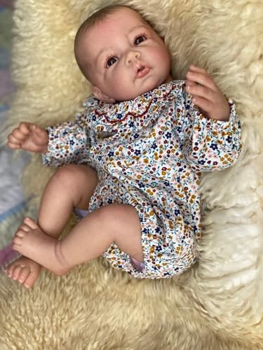 Enjoy with Love Neue 20inch bereits bemalte fertige Luca Reborn Baby Puppe lebensechte Baby 3D Malerei mit sichtbaren Adern von Enjoy with Love