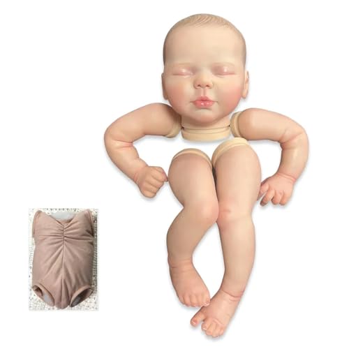 Enjoy with Love Neue 20inch bereits gemalte Puppe Kit Fertig Reborn Baby Puppe Größe Lifelike Soft Touch Flexible fertige Puppe Teile von Enjoy with Love