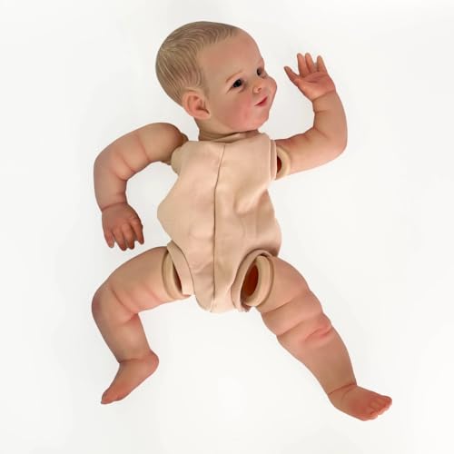 Enjoy with Love Neue 22inch Reborn Lifelike Puppe Kit Shaya Beliebte süße Gesicht bemalte Puppe Kit Soft Touch Bereits gemalte unvollendete Puppe Teile von Enjoy with Love