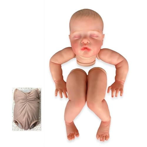 Enjoy with Love Neue 22inch lebensechte Reborn Puppe Kit Ruby Sleeping Baby bereits gemalt unvollendete Puppenteile DIY Spielzeug von Enjoy with Love