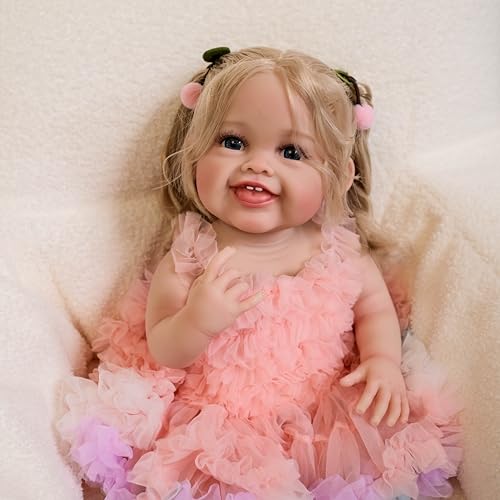Enjoy with Love Neue 24 Zoll Devi Reborn Baby Puppe Kleinkind Neugeborene Puppe Prinzessin Mädchen lebhafte weiche Berührung 3D Skin Art Puppe mit Hand Wurzelhaar Enjoy with Love Neue 24 Zoll Devi Reborn Baby Puppe Kleinkind Neugeborene Puppe Prinzessin Mädchen lebhafte weiche Berührung 3D Skin Art Puppe mit Hand Wurzelhaar von Enjoy with Love