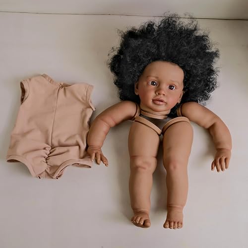 Enjoy with Love Neue 26 Zoll Dunkle Haut lebensfreundlich fertig Puppe Größe Schon gemalt Puppe Teile mit Tuch Körper Pippa DIY Spielzeug Geschenke für Kinder Enjoy with Love Neue 26 Zoll Dunkle Haut lebensfreundlich fertig Puppe Größe Schon gemalt Puppe Teile mit Tuch Körper Pippa DIY Spielzeug Geschenke für Kinder von Enjoy with Love