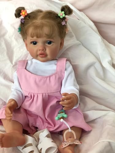 Enjoy with Love Neue 55CM Ganzkörper Silikon Wasserdicht Reborn Kleinkind Mädchen Puppe Prinzessin Betty Lebensechte Soft Touch 3D Haut Mehrschichtige Malerei von Enjoy with Love
