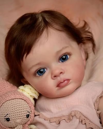 Enjoy with Love Neue 60CM Fertig Reborn Kleinkind Mädchen Puppe Tutti Hand Paint Puppe Hohe Qualität 3D Haut mehrere Schichten Malerei Sichtbare Adern von Enjoy with Love