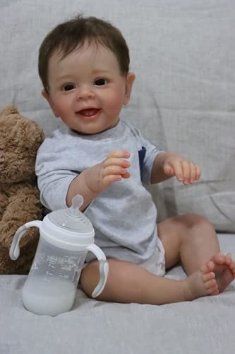 Enjoy with Love Neue 60CM handverwurzelte Haare wiedergeboren fertige Puppe bemalt Baby Yannik im Jungen mit lebensechter handbemalter Kunstpuppe Enjoy with Love Neue 60CM handverwurzelte Haare wiedergeboren fertige Puppe bemalt Baby Yannik im Jungen mit lebensechter handbemalter Kunstpuppe von Enjoy with Love