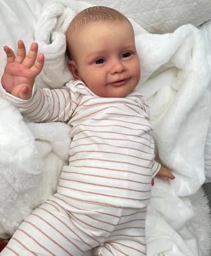 Enjoy with Love Neue 68CM Reborn Lifelike Kleinkind Big Baby Puppe Handemade Unsere glückliche Baby Boy oder Mädchen Collecitble Kunst Geschenke Puppe von Enjoy with Love