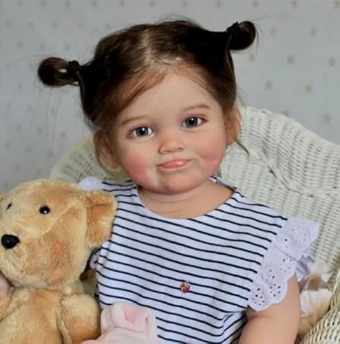 Enjoy with Love Neue lebensechte 28inch Unfinished Reborn Puppe Kit Millicent mit Tuch Körper und Augen Frische Farbe von Enjoy with Love
