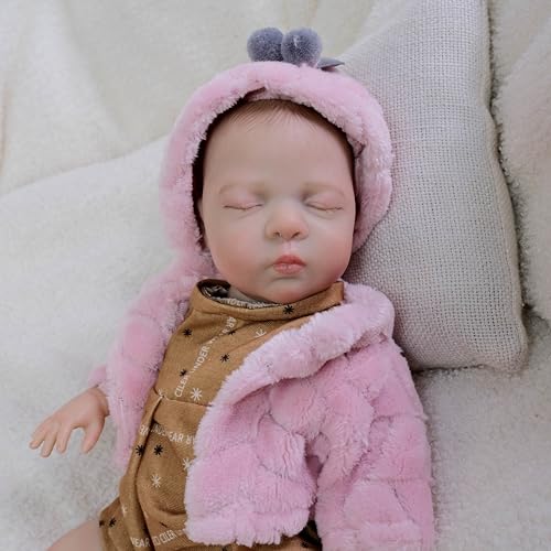 Enjoy with Love New 12inch Luna Silicone Flexible Elastic Super Soft Cute Small Size Squish Silicone Lifelike Reborn Bebe Doll von Enjoy with Love