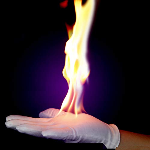 Enjoy Feuerhandschuhe der Tours de Magie der brennenden Handschuhe. Leere Hände auf dem Feuer. von Enjoyer