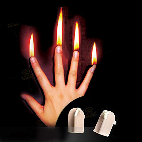 Enjoyer Finger Fire Zaubertricks Bühne Magic Prop Gimmick Professional Magician Zubehör, 4 Stück/Set von Enjoyer