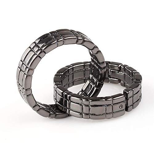 Enjoyer Himber Ring Zaubertricks Verknüpfung Ring Magische Requisiten Close Up Street Magic Gimmick Komödie (Schwarz) von Enjoyer