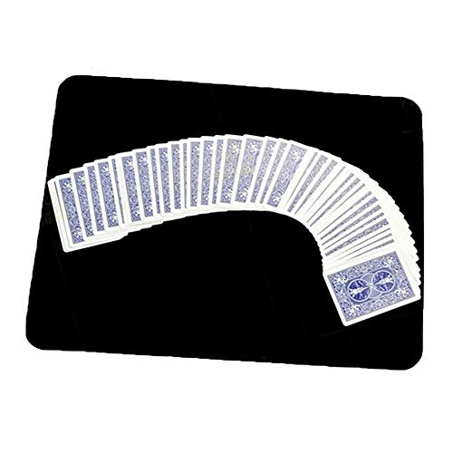 Enjoyer Professionelle Kartenmatte Poker-Pad Magic Tricks Magier Requisiten Nahaufnahme Bühne Gimmick Magic Zubehör (schwarz) von Enjoyer