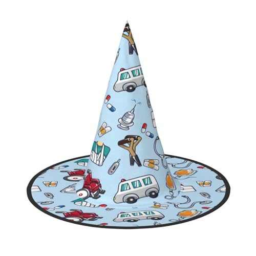 EnkzpoHen Cartoon-Werkzeug, Druck, Halloween-Zauberer-Hut, bequem, leicht, Festivals, Party, Kopfbedeckung EnkzpoHen Cartoon-Werkzeug, Druck, Halloween-Zauberer-Hut, bequem, leicht, Festivals, Party, Kopfbedeckung von EnkzpoHen