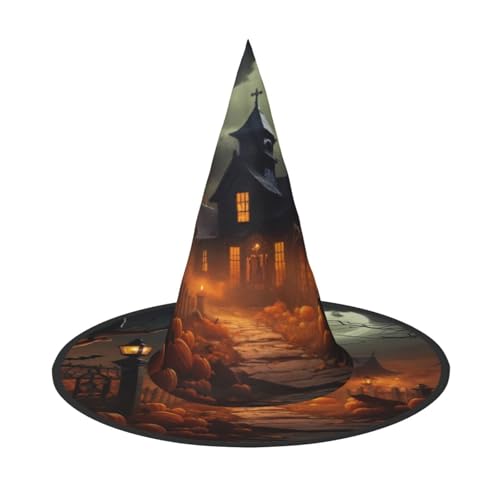 EnkzpoHen Gruseliger Halloween-Zauberer-Hut, bequem, leicht, für Festivals, Partys, Kopfbedeckungen EnkzpoHen Gruseliger Halloween-Zauberer-Hut, bequem, leicht, für Festivals, Partys, Kopfbedeckungen von EnkzpoHen