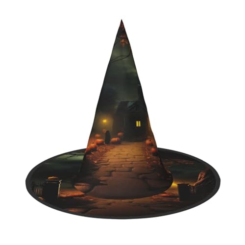 EnkzpoHen Gruseliger Halloween-Zauberer-Hut, bequem, leicht, für Festivals, Partys, Kopfbedeckungen EnkzpoHen Gruseliger Halloween-Zauberer-Hut, bequem, leicht, für Festivals, Partys, Kopfbedeckungen von EnkzpoHen