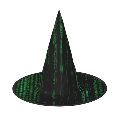 EnkzpoHen Hacker Era Print Halloween Zauberer Hut, bequem, leicht, Festivals, Party, Kopfbedeckung von EnkzpoHen