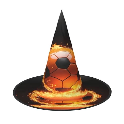 EnkzpoHen Halloween-Zaubererhut, Fußball-Druck, bequem, leicht, Festivals, Party, Kopfbedeckung EnkzpoHen Halloween-Zaubererhut, Fußball-Druck, bequem, leicht, Festivals, Party, Kopfbedeckung von EnkzpoHen