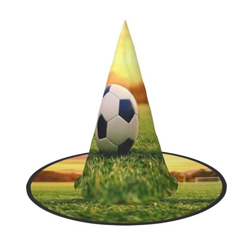 EnkzpoHen Halloween-Zaubererhut, Fußball-Druck, bequem, leicht, Festivals, Party, Kopfbedeckung EnkzpoHen Halloween-Zaubererhut, Fußball-Druck, bequem, leicht, Festivals, Party, Kopfbedeckung von EnkzpoHen