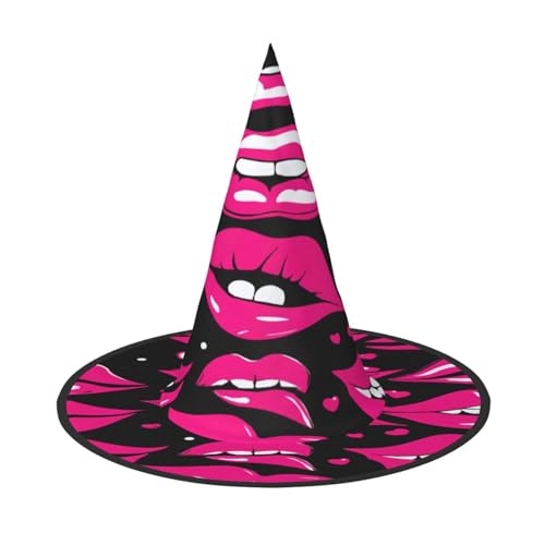 EnkzpoHen Halloween-Zaubererhut, Lippen-Druck, bequem, leicht, Festivals, Party, Kopfbedeckung EnkzpoHen Halloween-Zaubererhut, Lippen-Druck, bequem, leicht, Festivals, Party, Kopfbedeckung von EnkzpoHen