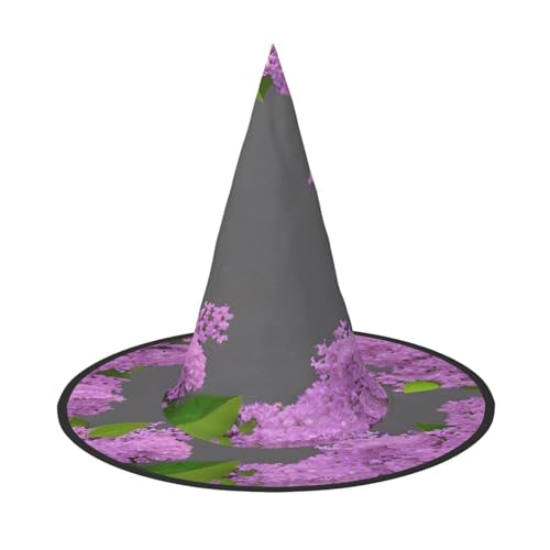 EnkzpoHen Halloween-Zaubererhut, Motiv: lila Blumen in Blüte, bequem, leicht, für Festivals, Partys, Kopfbedeckung EnkzpoHen Halloween-Zaubererhut, Motiv: lila Blumen in Blüte, bequem, leicht, für Festivals, Partys, Kopfbedeckung von EnkzpoHen
