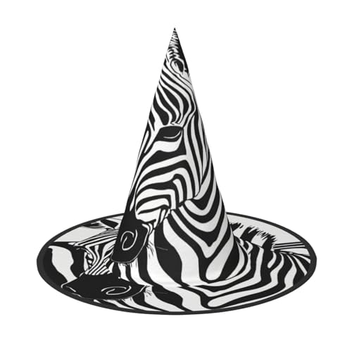 EnkzpoHen Halloween-Zaubererhut, Zebramuster, bequem, leicht, Festivals, Party, Kopfbedeckung EnkzpoHen Halloween-Zaubererhut, Zebramuster, bequem, leicht, Festivals, Party, Kopfbedeckung von EnkzpoHen