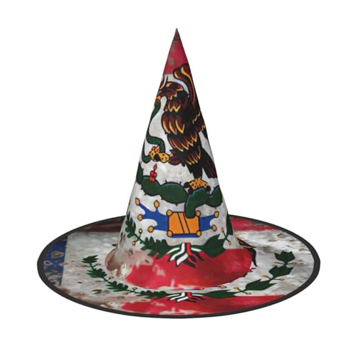 EnkzpoHen Halloween-Zaubererhut, mexikanische Flagge, bequem, leicht, Festivals, Party, Kopfbedeckung EnkzpoHen Halloween-Zaubererhut, mexikanische Flagge, bequem, leicht, Festivals, Party, Kopfbedeckung von EnkzpoHen