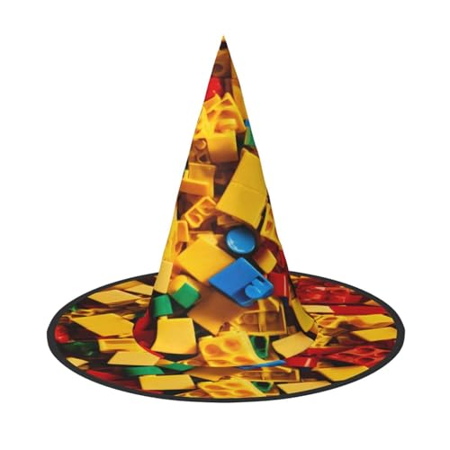 EnkzpoHen Halloween-Zaubererhut mit buntem Ziegeldruck, bequem, leicht, Festivals, Party, Kopfbedeckung EnkzpoHen Halloween-Zaubererhut mit buntem Ziegeldruck, bequem, leicht, Festivals, Party, Kopfbedeckung von EnkzpoHen