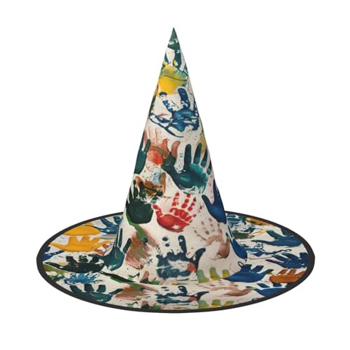 EnkzpoHen Handabdruck-Halloween-Zaubererhut, bequem, leicht, Festivals, Party, Kopfbedeckung EnkzpoHen Handabdruck-Halloween-Zaubererhut, bequem, leicht, Festivals, Party, Kopfbedeckung von EnkzpoHen