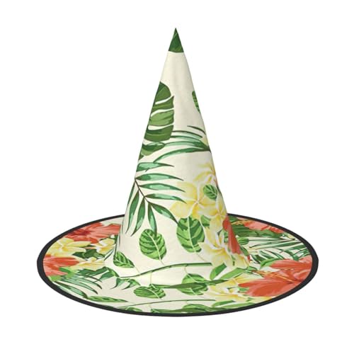 EnkzpoHen Hojas Tropicales Y Flores Print Halloween Zauberer Hut, bequem, leicht, Festivals, Party, Kopfbedeckung EnkzpoHen Hojas Tropicales Y Flores Print Halloween Zauberer Hut, bequem, leicht, Festivals, Party, Kopfbedeckung von EnkzpoHen