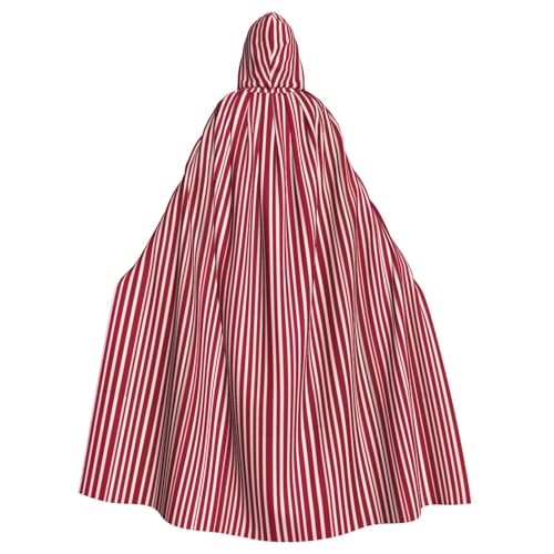 EnkzpoHen Kapuzenumhang, kariert, Rot und Schwarz, Unisex, Halloween, Maskerade, Cosplay von EnkzpoHen
