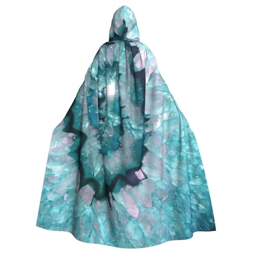 EnkzpoHen Kapuzenumhang mit Achat-Druck, Unisex, Halloween, Maskerade, Cosplay von EnkzpoHen