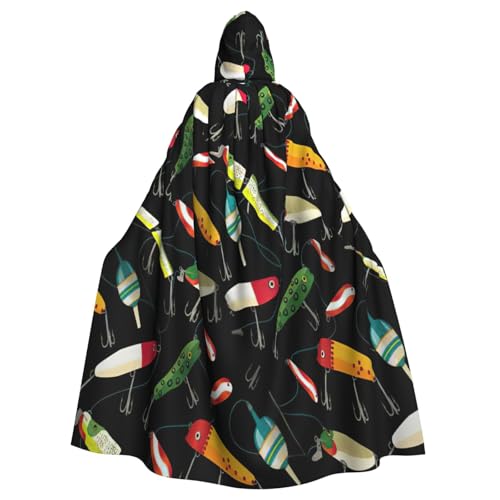 EnkzpoHen Kapuzenumhang mit Angelköder, Unisex, Halloween, Maskerade, Cosplay von EnkzpoHen