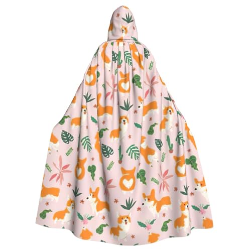 EnkzpoHen Kapuzenumhang mit Corgi-Druck, klein, Unisex, Halloween, Maskerade, Cosplay EnkzpoHen Kapuzenumhang mit Corgi-Druck, klein, Unisex, Halloween, Maskerade, Cosplay von EnkzpoHen