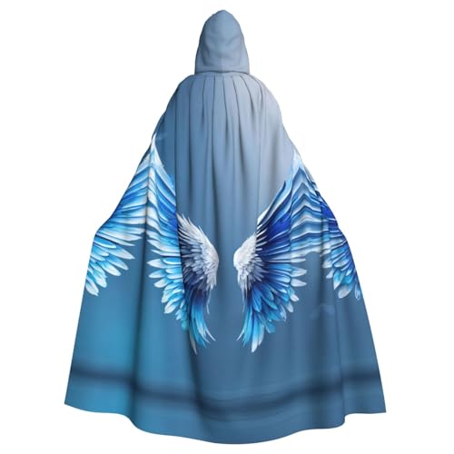 EnkzpoHen Kapuzenumhang mit Engelsflügel-Aufdruck, Unisex, Halloween, Maskerade, Cosplay von EnkzpoHen