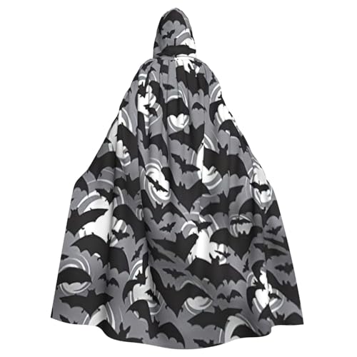 EnkzpoHen Kapuzenumhang mit Fledermausmotiv, Unisex, Halloween, Maskerade, Cosplay von EnkzpoHen