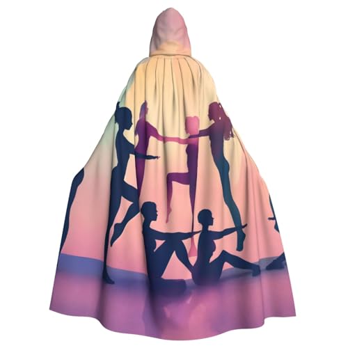 EnkzpoHen Kapuzenumhang mit Gymnastik-Spieldruck, Unisex, Halloween, Maskerade, Cosplay von EnkzpoHen