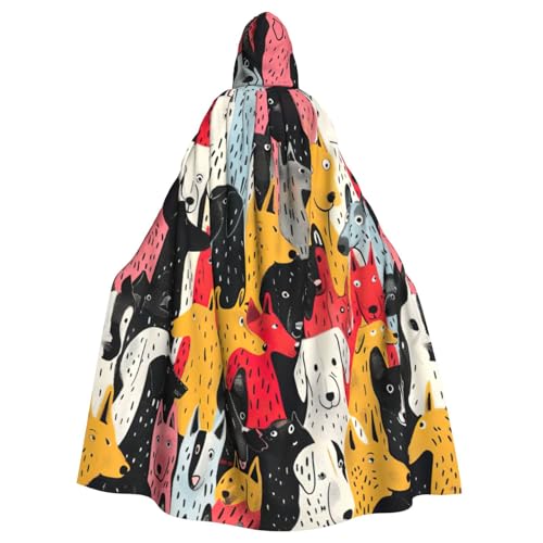 EnkzpoHen Kapuzenumhang mit Hundemuster, Unisex, Halloween, Maskerade, Cosplay EnkzpoHen Kapuzenumhang mit Hundemuster, Unisex, Halloween, Maskerade, Cosplay von EnkzpoHen