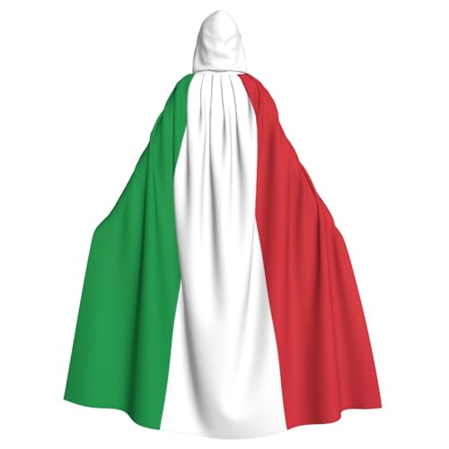 EnkzpoHen Kapuzenumhang mit Italien-Flagge, Unisex, Halloween, Maskerade, Cosplay von EnkzpoHen