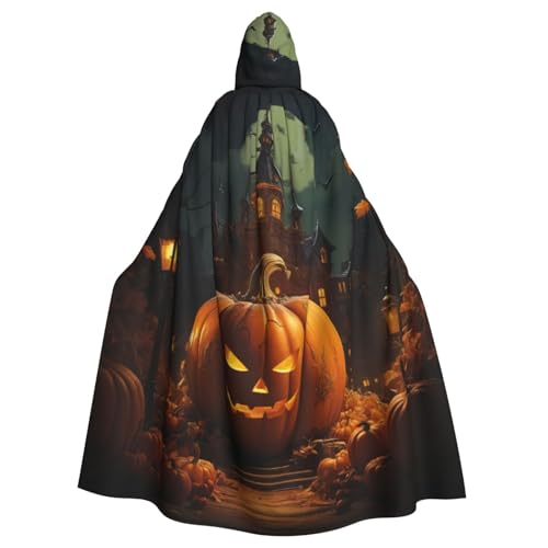EnkzpoHen Kapuzenumhang mit Kürbis-Motiv, Unisex, Halloween, Maskerade, Cosplay von EnkzpoHen