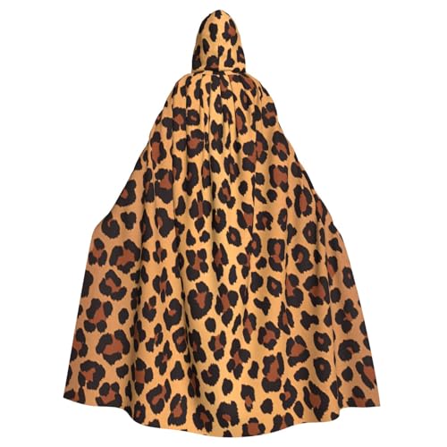 EnkzpoHen Kapuzenumhang mit Leopardenmuster, Unisex, Halloween, Maskerade, Cosplay von EnkzpoHen