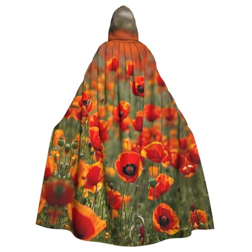 EnkzpoHen Kapuzenumhang mit Mohnblumen-Aufdruck, Unisex, Halloween, Maskerade, Cosplay EnkzpoHen Kapuzenumhang mit Mohnblumen-Aufdruck, Unisex, Halloween, Maskerade, Cosplay von EnkzpoHen