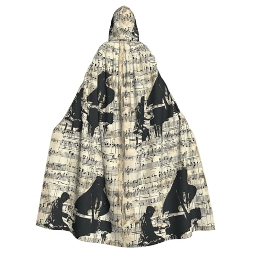 EnkzpoHen Kapuzenumhang mit Notenmuster, Unisex, Halloween, Maskerade, Cosplay EnkzpoHen Kapuzenumhang mit Notenmuster, Unisex, Halloween, Maskerade, Cosplay von EnkzpoHen