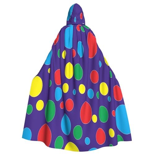 EnkzpoHen Kapuzenumhang mit Twister-Motiv, Unisex, Halloween, Maskerade, Cosplay von EnkzpoHen