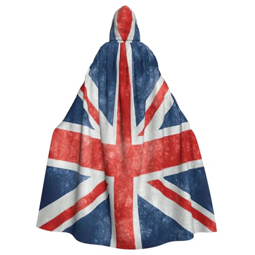 EnkzpoHen Kapuzenumhang mit Unionsflagge, Unisex, Halloween, Maskerade, Cosplay von EnkzpoHen